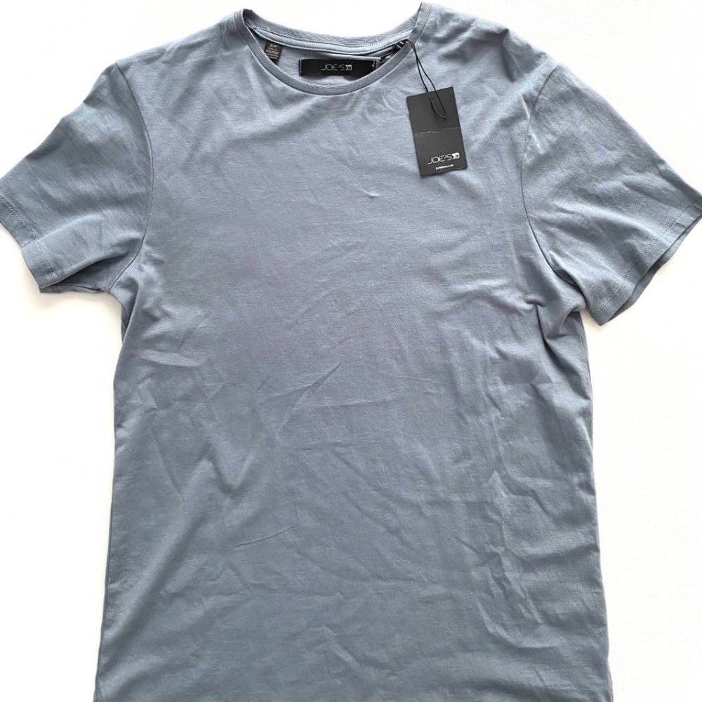 Joe's Cotton Crew Neck Tee Shirt Blue